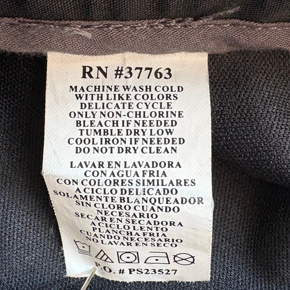 Perry Ellis Mens Canvas Spring Jacket Gray Size Large - Picture 5 of 5